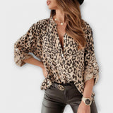 Vanessa - Modern Leopard Print Blouse