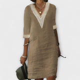 Mariana - Cotton and Linen Women's Dress
