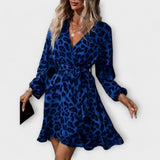 Beatriz - Short Dress with Leopard Print