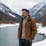 Isak | Warm Vintage Jacket with Fleece Lining and Hood