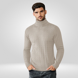 Men's Ribbed Roll-Neck Jumper – Classic Jumper with Timeless Style