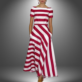 Dora | Light and Flowing Striped Dress
