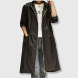 Sandra - Long Raincoat for Comfort