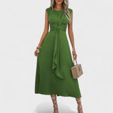 Emilia - Elegant Sleeveless Maxi Dress with Round Neck