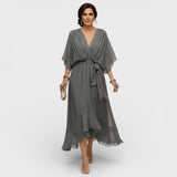 Arabella | Flowing Silhouette Dress with V-Neckline