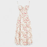 Carolina - Floral Dress with Fitted Bodice