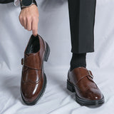 Fedde™ Classic Leather Boots for Men with Buckle Detail
