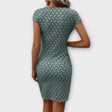 Short-Sleeve Tulip Dress