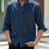 Daniel | Casual Long-Sleeve Denim Shirt with a Classic Look