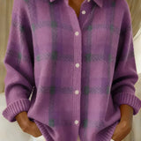 Rebecca | Casual Knit Check Waistcoat