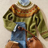 Ochre Yoke Knit Jumper Michèle