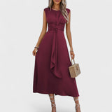Emilia - Elegant Sleeveless Maxi Dress with Round Neck