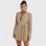 Zélia - Blazer Dress with V-Neckline