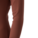 Fitted Long-Sleeved Maxi Dress with High Roll Neck