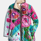 Ivelda | Floral Print Quilted Jacket