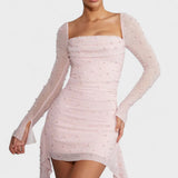Sónia - Mini Dress with Sparkle and Neckline