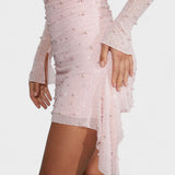 Sónia - Mini Dress with Sparkle and Neckline