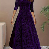 Vespera | Elegant Floral Midi Dress