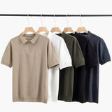 Brooks | Men's Short-Sleeve Knit Polo with Half-Zip