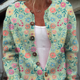 Christine Green Floral Cardigan