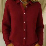 Katrina | Buttoned Textured Knit Waistcoat