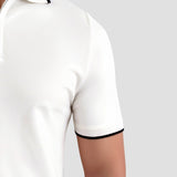 Classic Polo with Zip and Contrast Details