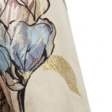 V-Neck Floral Maxi Dress with Long Sleeves and Flowing Cut