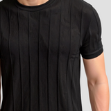Classic Striped O-Neck Heavy Old Money T-Shirt