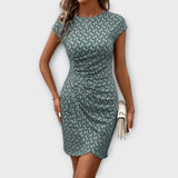 Short-Sleeve Tulip Dress