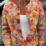 Sandrine Multicolour Watercolour Cardigan