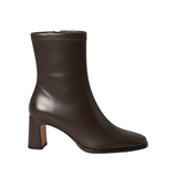 Women's Square Heel Boots with Square Toe and Stretch-Fit Shaft