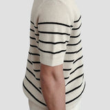 Men's Striped Short-Sleeve Polo – Timeless & Versatile