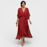 Arabella | Flowing Silhouette Dress with V-Neckline