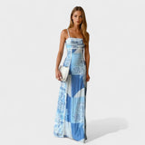 Marta - Long Blue Breeze Dress