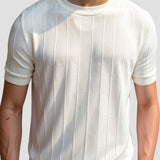 Classic Striped O-Neck Heavy Old Money T-Shirt
