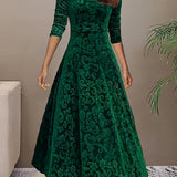 Vespera | Elegant Floral Midi Dress
