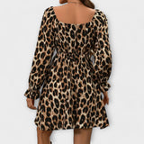 Catarina - Short Leopard Print Dress