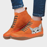 Milene - Leather Boots for Cat Lovers