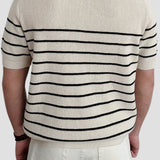 Men's Striped Short-Sleeve Polo – Timeless & Versatile