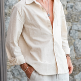 Kai | Lightweight Long-Sleeve Linen Shirt for Men's Summer