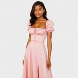 Helena - Summer Dress with Square Neckline