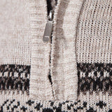 Men's Half-Zip Jumper – Casual Cotton Blend Jumper