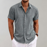 Lucas | Short-Sleeve Summer Shirt with Fine Texture