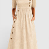Lina – Dress with Button Details