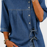 Lily | Oversized Vintage Denim Blouse