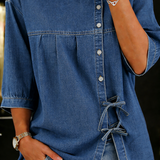 Lily | Oversized Vintage Denim Blouse