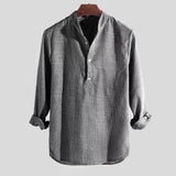 Men's Casual Long-Sleeve Striped Shirt