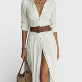 Amélia — Elegant Maxi Dress with Collar