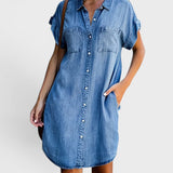Helen | Button-Up Shirt Dress