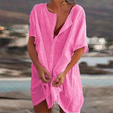 Ágata - Relaxed Linen and Cotton Dress